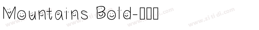 Mountains Bold字体转换